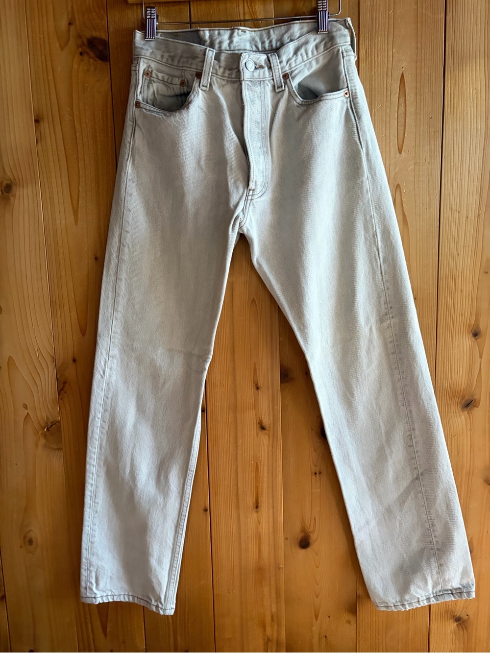80s/90s 501 vintage Levi’s jeans light gray